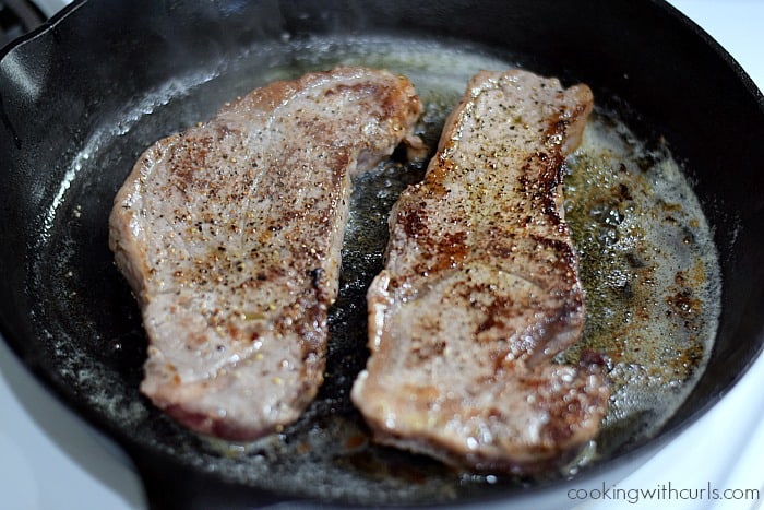 Steak au Poivre sear cookingwithcurls.com