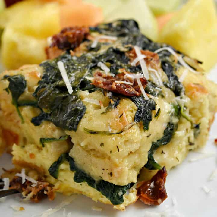 Sourdough Breakfast Strata Cooking with Curls