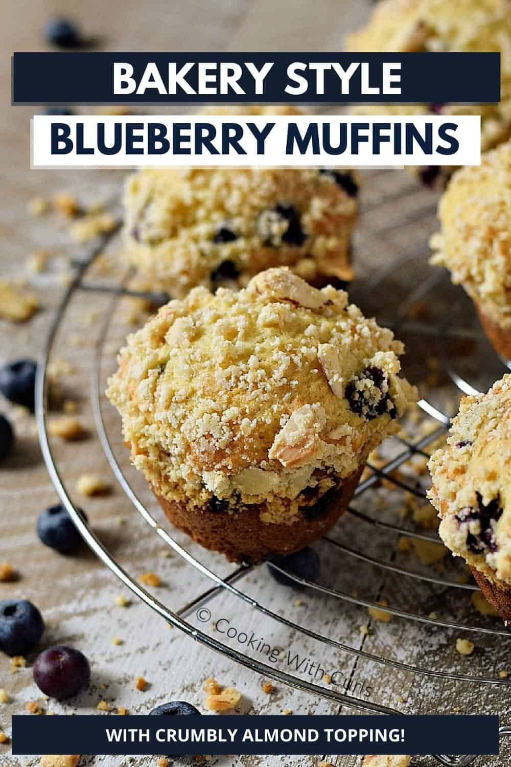 Bakery Style Blueberry Muffins - Cooking with Curls