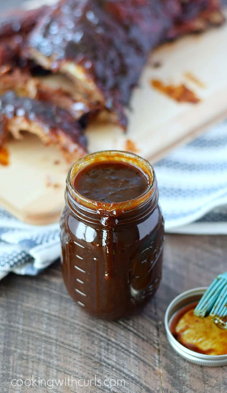 Heat up your next BBQ with this sweet and spicy Pineapple Bourbon Barbecue Sauce | cookingwithcurls.com