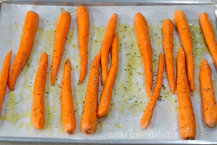 Simple Roasted Carrots oil cookingwithcurls.com