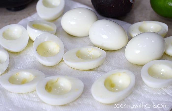 Sweet Pea Deviled Eggs cut cookingwithcurls.com