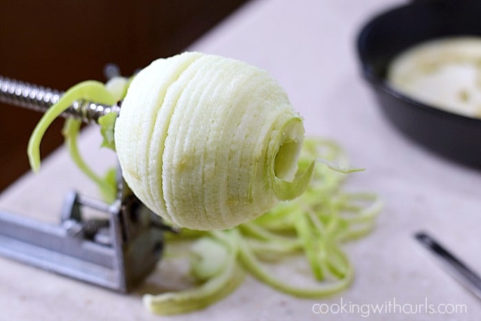 Apple Crisp for Two slice cookingwithcurls.com