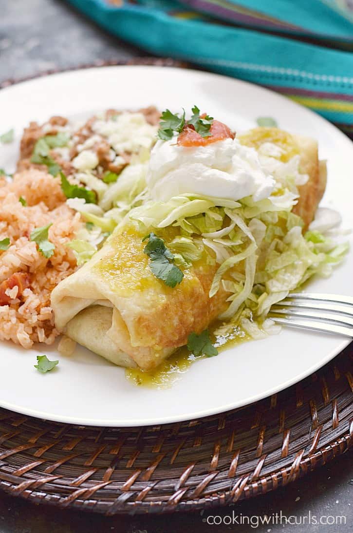 Shredded Beef Chimichangas that are better than any Mexican restaurant!! cookingwithcurls.com