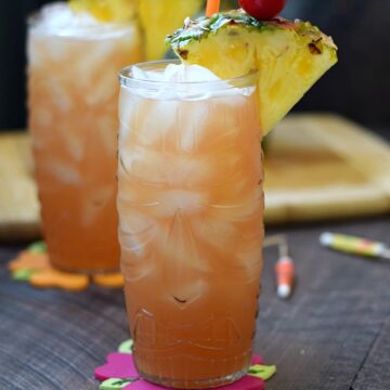 These tropical Mai Tai Cocktails are fruity and pack a kick! cookingwithcurls.com