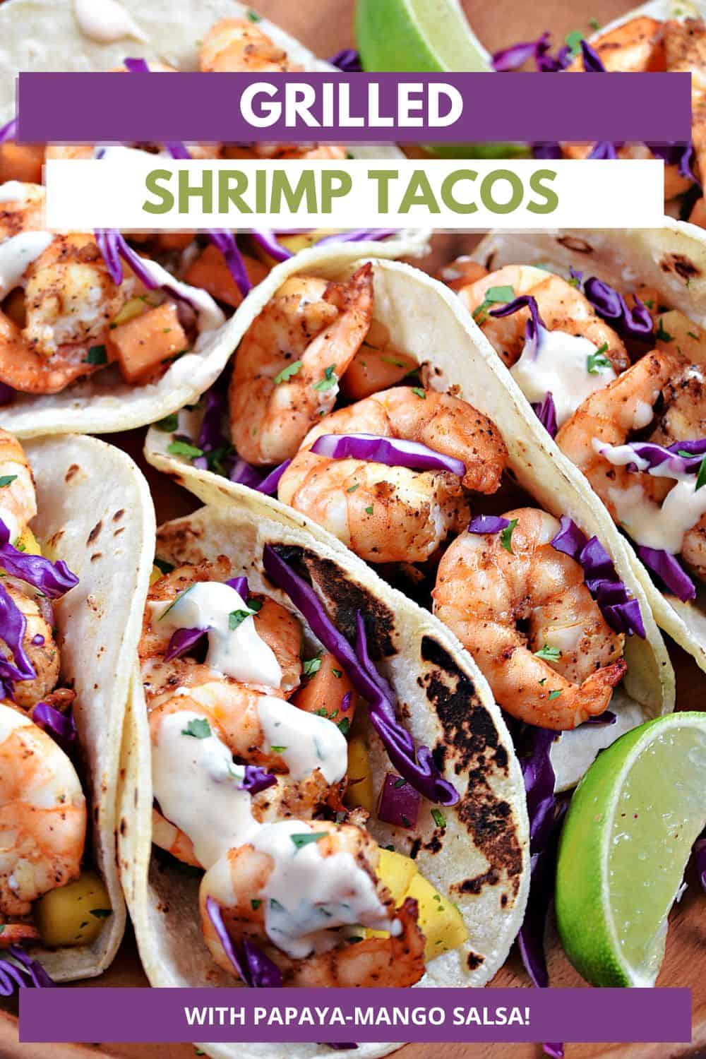 Grilled Shrimp Tacos - Cooking with Curls