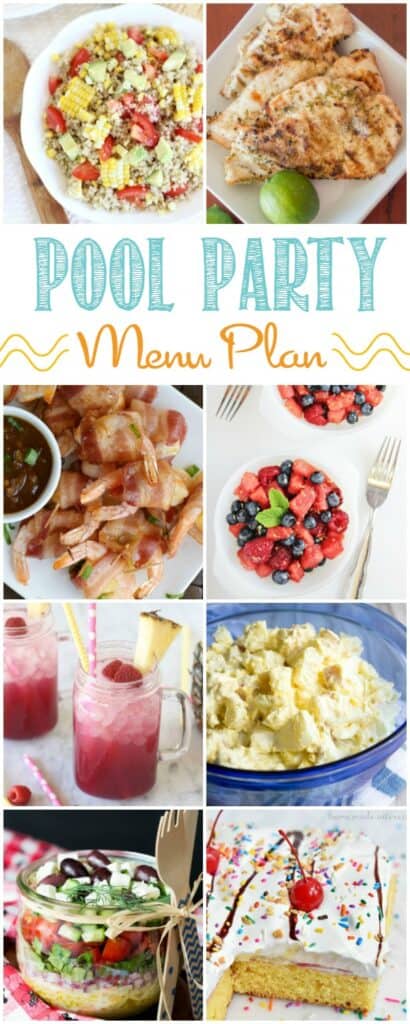 Pool Party Menu Plan - Cooking with Curls