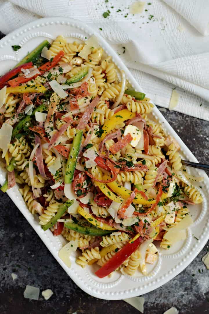 Antipasto Pasta Salad - Cooking with Curls