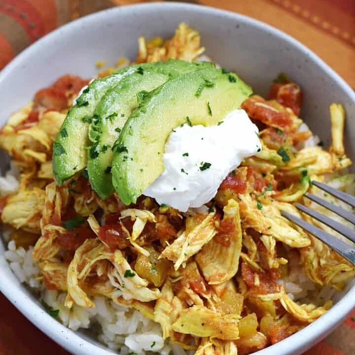 Adobo Slow Cooker Chicken Cooking with Curls