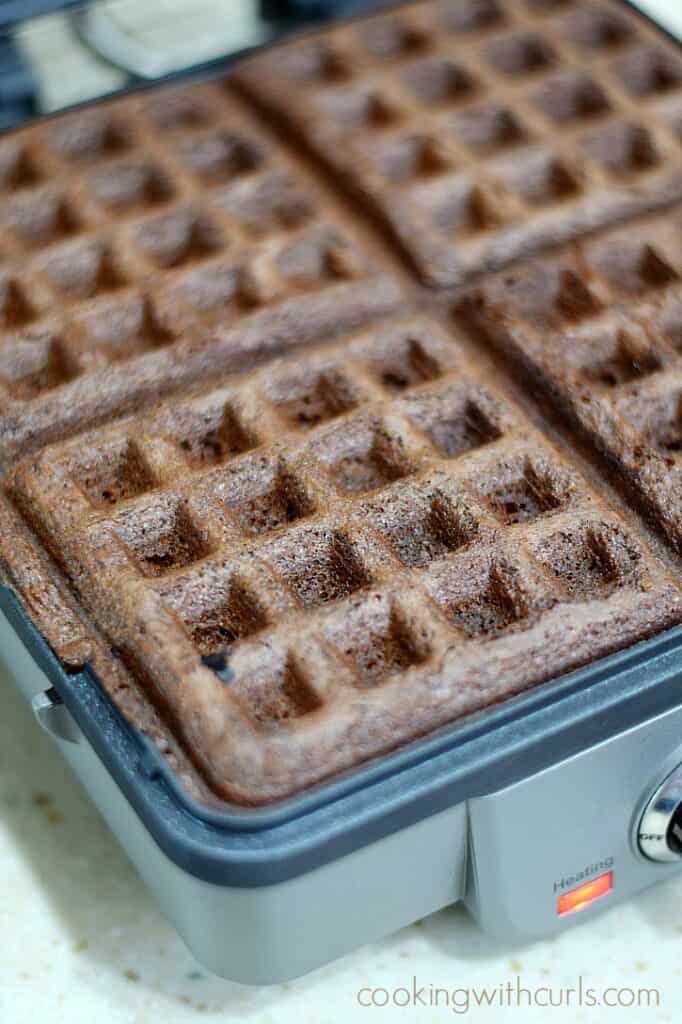 Waffled Brownies Cooking with Curls