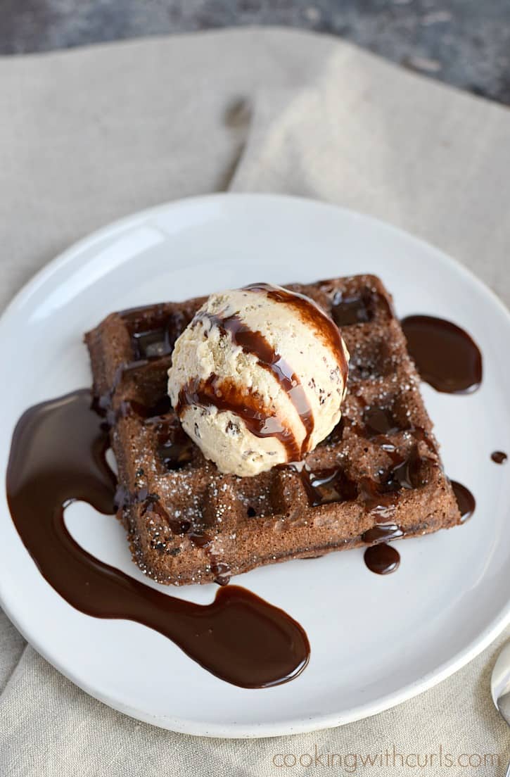Put those Waffled Brownies to good use and create sundaes | cookingwithcurls.com