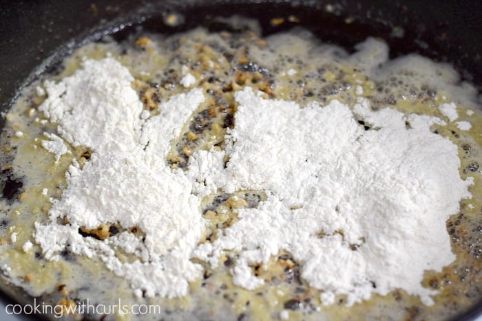 Skillet Pork Chops with Herb Gravy flour cookingwithcurls.com