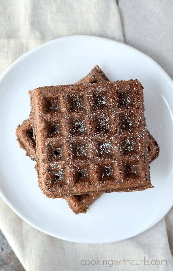 Waffled Brownies Cooking with Curls