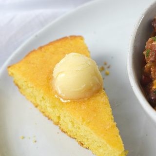 Skillet Cornbread with Honey Butter | cookingwithcurls.com