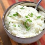 This Simple Cauliflower Mash is ready in minutes and is the perfect substitute for mashed potatoes | cookingwithcurls.com