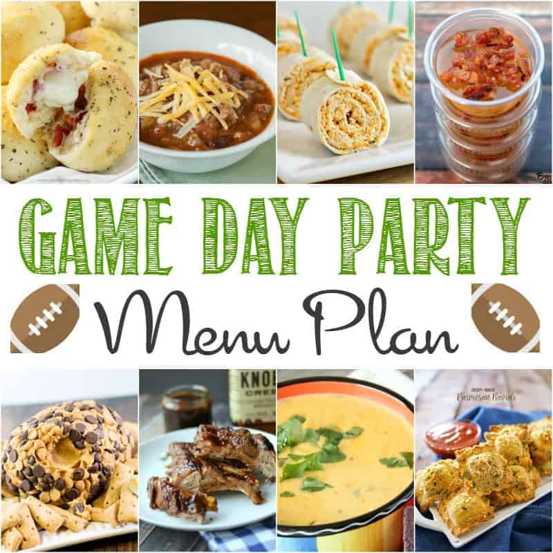 Game Day Party Menu