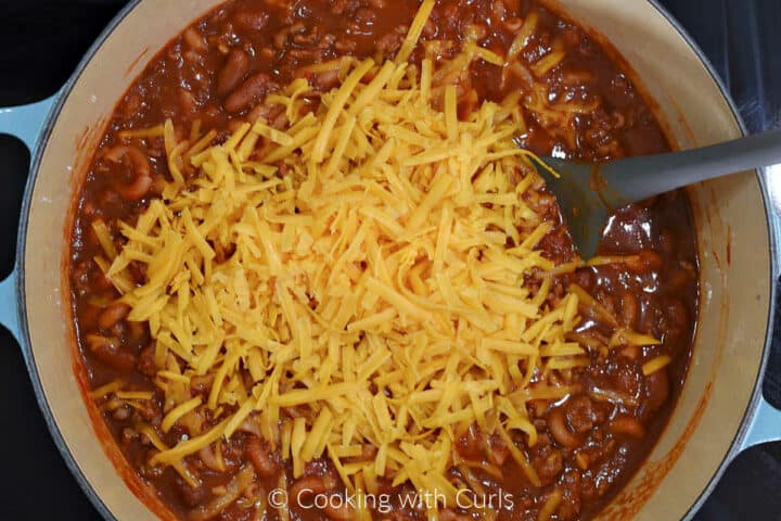 One-Pot Chili Mac and Cheese - Cooking with Curls