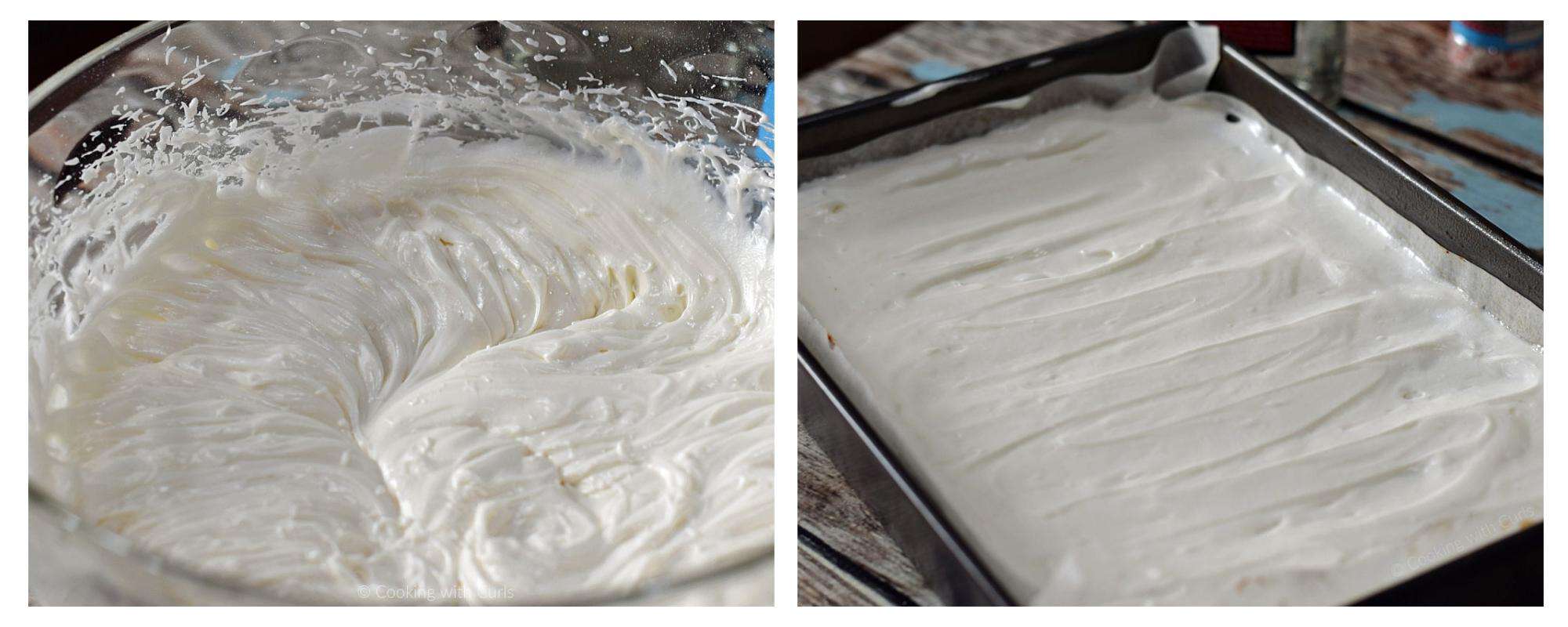 Peppermint filling photo collage showing steps.