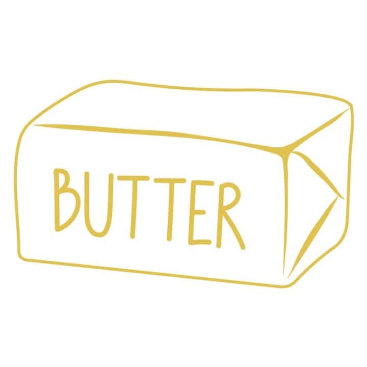 butter cube graphic.