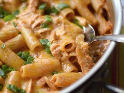 Chicken Enchilada Pasta Cooking With Curls