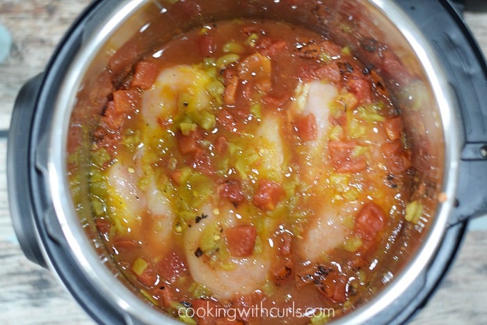 Instant Pot Adobo Chicken water cookingwithcurls.com