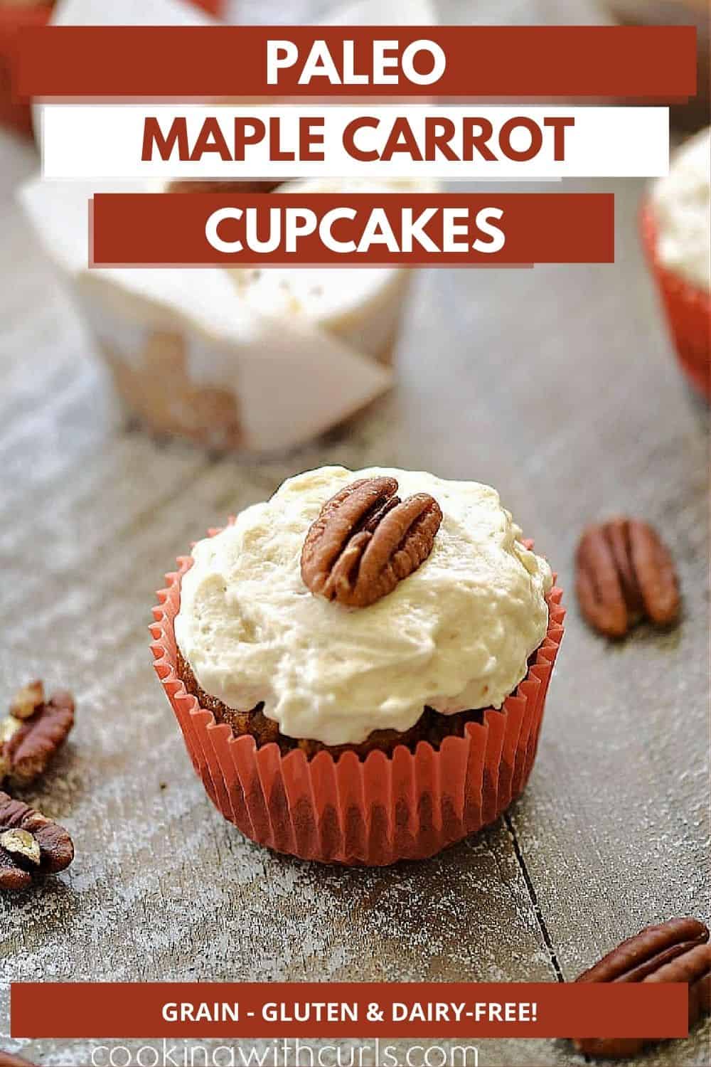 Paleo Maple Carrot Cupcakes Cooking with Curls