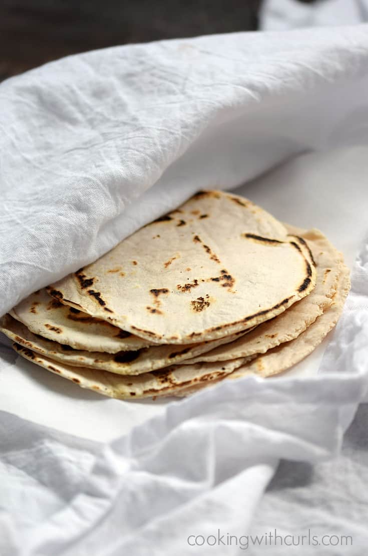 These Cassava Flour Tortillas are grain-free, nut-free, and gluten-free | cookingwithcurls.com