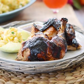 You will be making this delicous Huli Huli Chicken and Hawaiian Potato Salad all summer long, and you won't mind one bit | cookingwithcurls.com