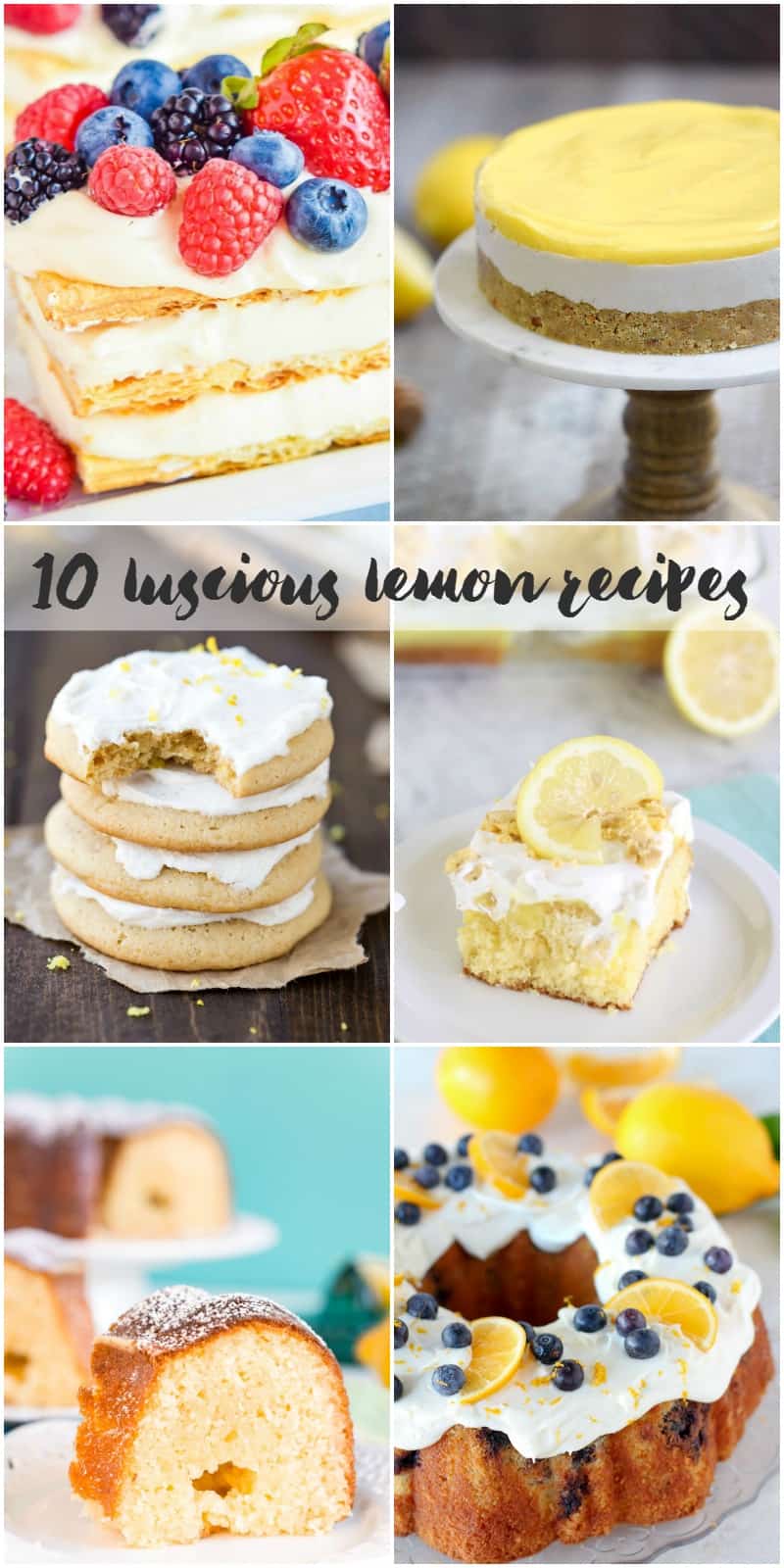 10 Luscious Lemon Recipes | cookingwithcurls.com