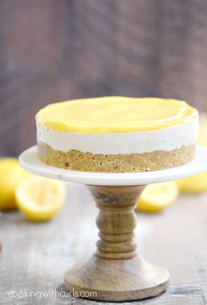 Paleo Lemon Cheesecake - Cooking with Curls