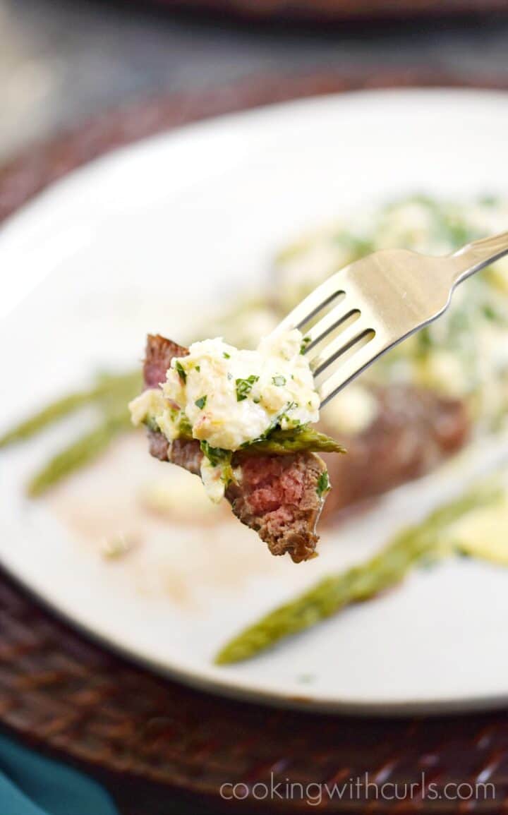 Steak Oscar Cooking with Curls