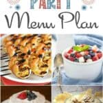 Show your patriotic pride and delight your guests with delicious recipes in this 4th of July Party Menu Plan | cookingwithcurls.com