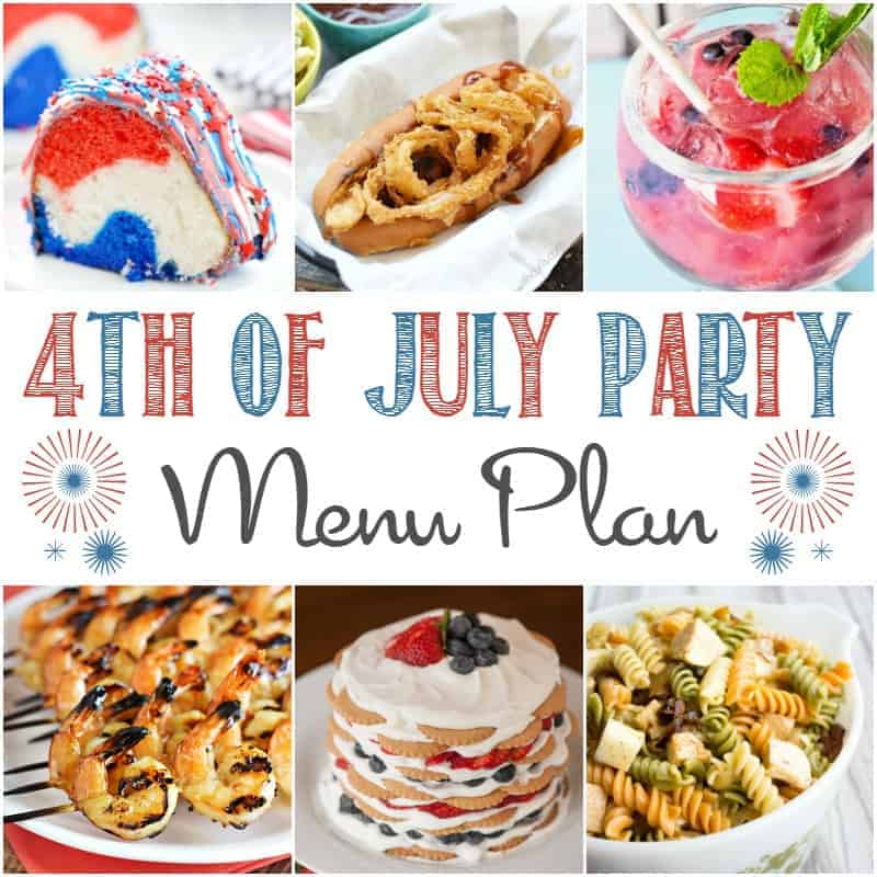 4th of July Party Menu
