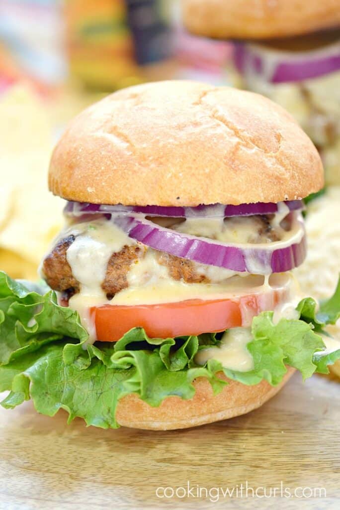 Mexican Burgers with Queso Blanco - Cooking with Curls