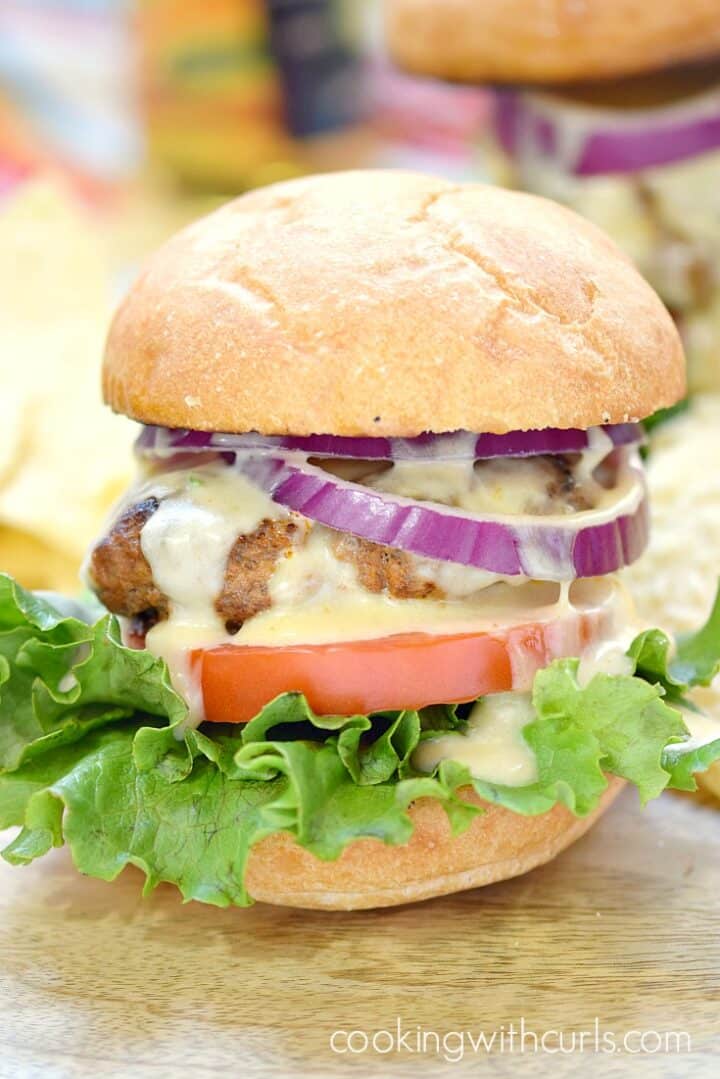 Mexican Burgers with Queso Blanco Cooking with Curls
