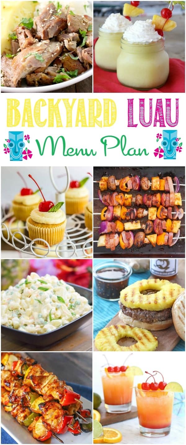 If you can't go to Hawaii, then you need to throw your own party at home! We have everything you need to get started in our Backyard Luau Menu Plan | cookingwithcurls.com