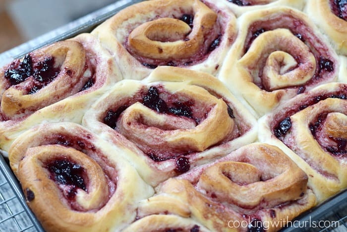 Cherry Sweet Rolls baked cookingwithcurls.com