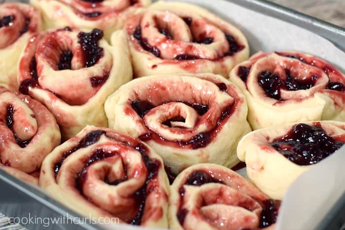 Cherry Sweet Rolls rise cookingwithcurls.com