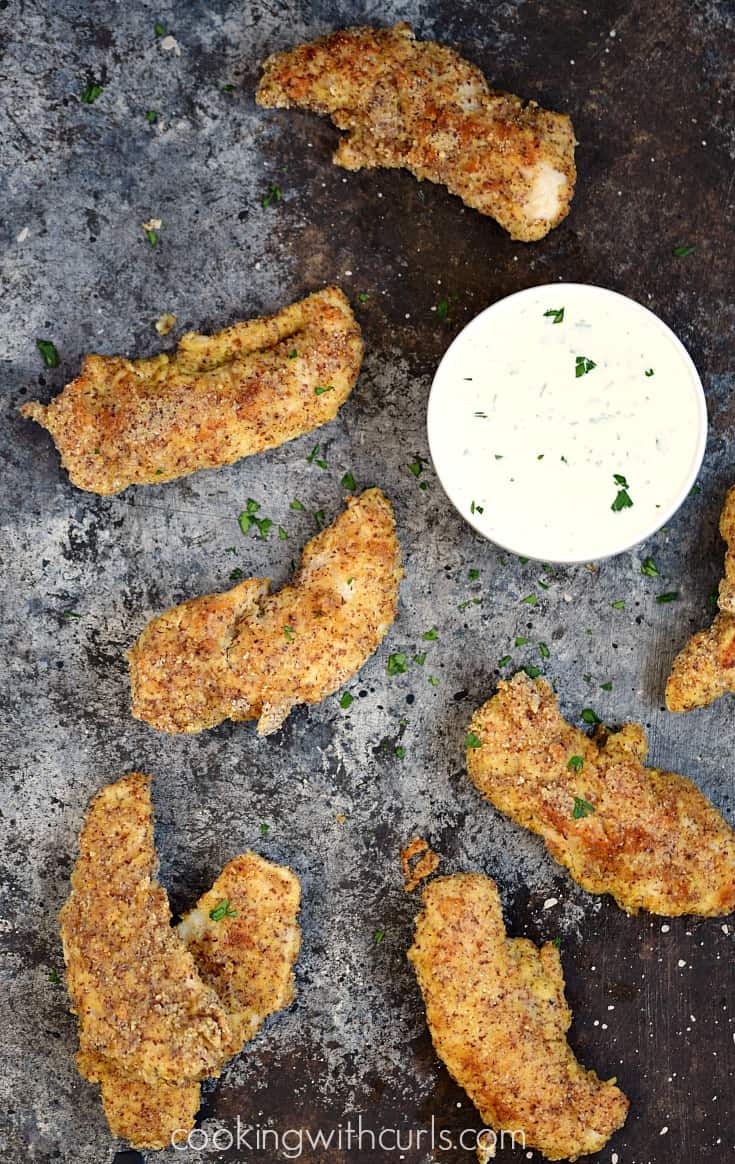 Crispy and delicious Southwest Paleo Chicken Tenders | cookingwithcurls.com