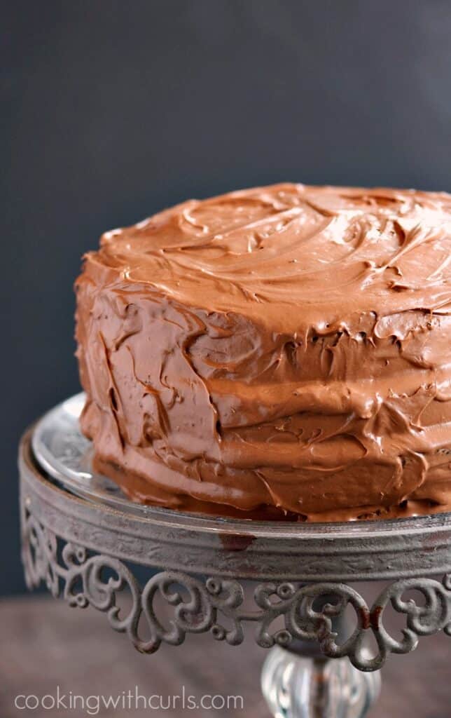 Old-Fashioned Chocolate Fudge Cake - Cooking with Curls