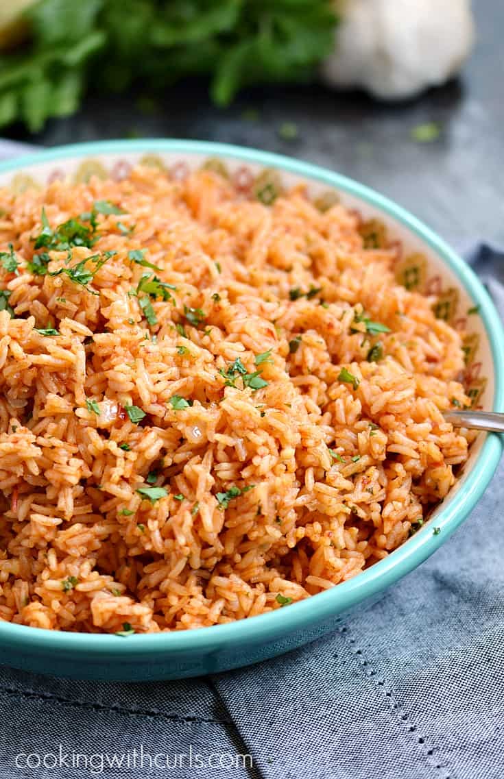 Once you try this Instant Pot Spanish Rice, you will never make it on the stove again! cookingwithcurls.com
