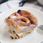 Soft and fluffy Cherry Sweet Rolls are the perfect way to wake the family up in the morning | cookingwithcurls.com