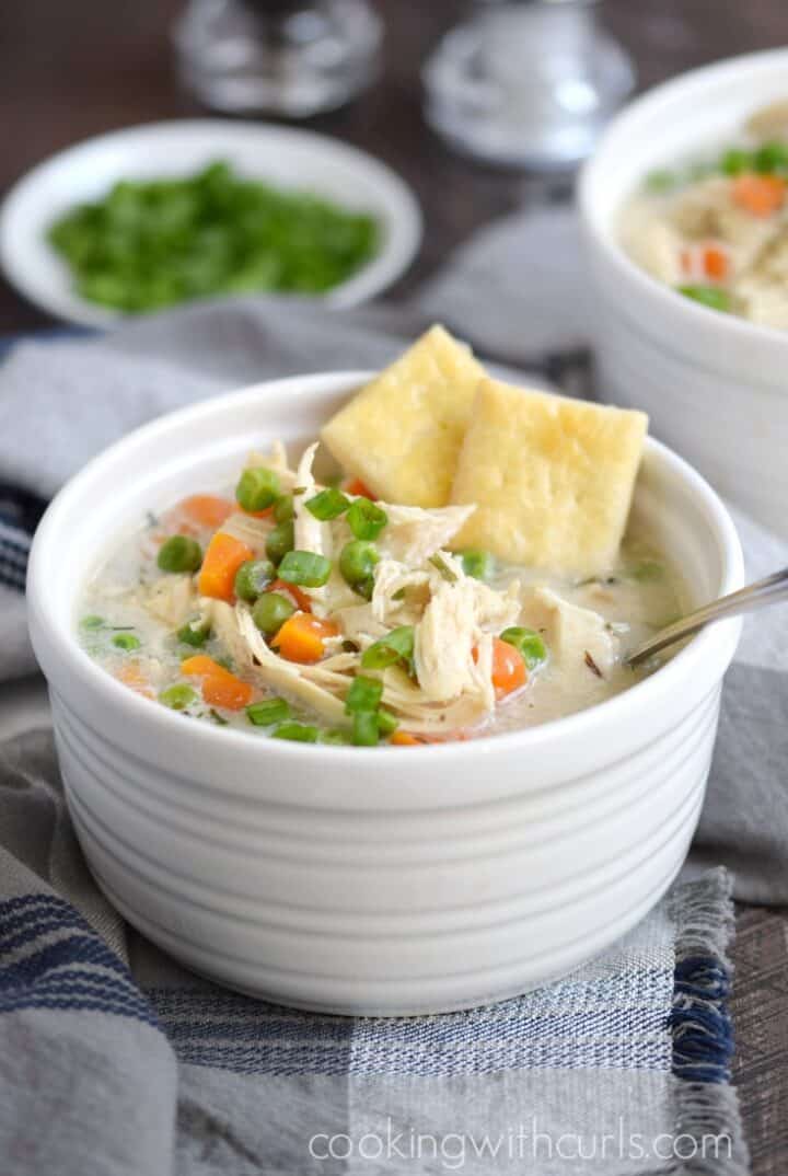 Instant Pot Chicken Pot Pie Soup - Cooking with Curls