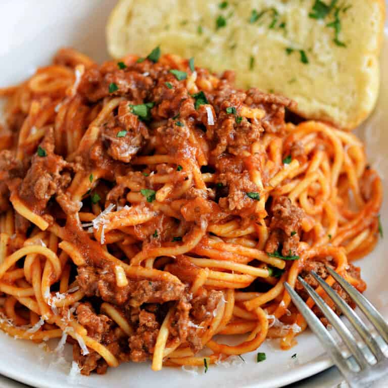 Easy Instant Pot Spaghetti - Cooking with Curls