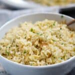 This Classic Rice Pilaf is loaded with flavor and pairs perfectly with just about any main dish you are serving | cookingwithcurls.com
