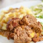 You will not believe how easy this Instant Pot Bacon Cheeseburger Meatloaf meal is to make, and it even includes mashed potatoes! cookingwithcurls.com