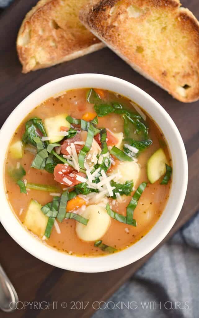 Parmesan Gnocchi Soup - Cooking with Curls