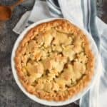 This Bourbon-Pear Pie is sure to impress your friends and family with it's glistening leaf cut-out crust | COPYRIGHT © 2017 COOKING WITH CURLS