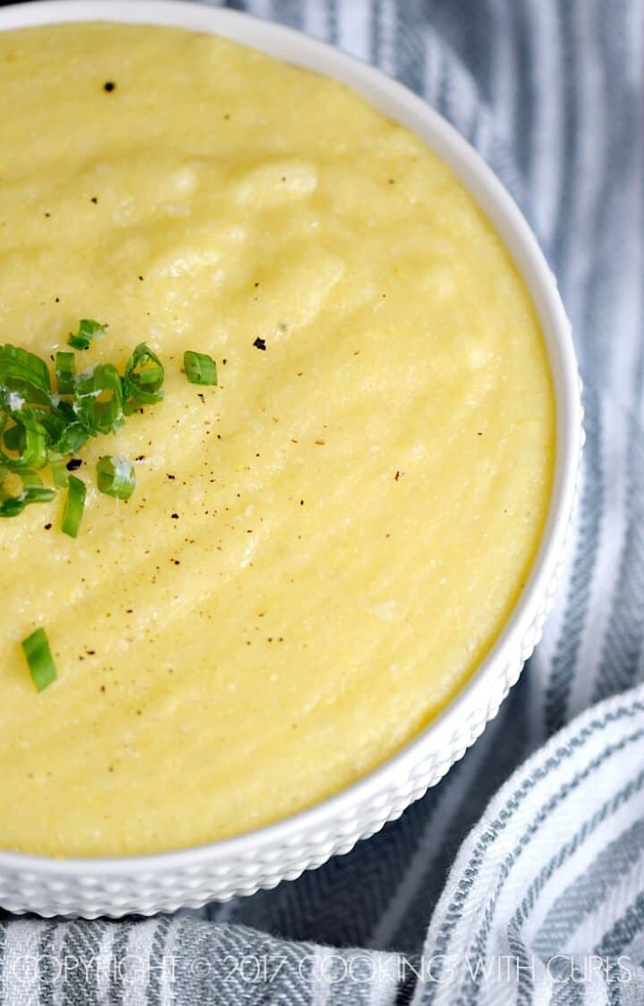 Creamy Parmesan Polenta - Cooking with Curls