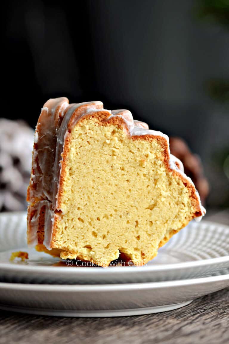 Spiked Eggnog Bundt Cake Cooking with Curls